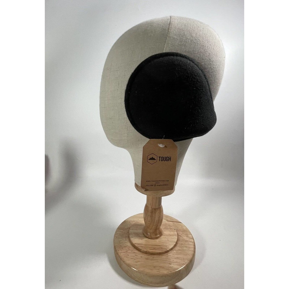 Tough Headwear Ear Muffs - Black - Fleece Lines New One Size Fits Most